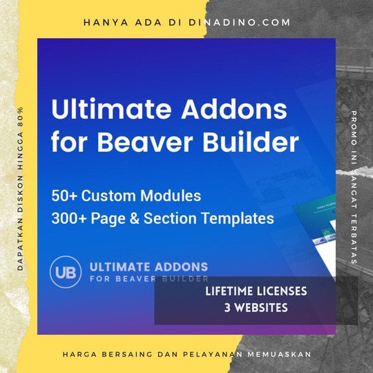 Addons for Beaver Builder Plugin + Lisensi Lifetime 1 Website