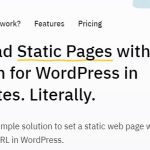 Static HTML - Upload Static Pages With Plugin For WordPress in Minutes