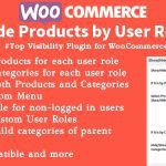 WooCommerce Hide Products - Products, Categories Visibility by User Roles