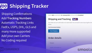 WooCommerce Shipping Tracker – Let Your Customers Track Their Shipments! – Shipping