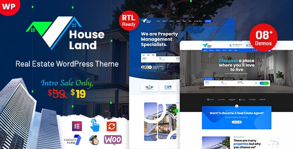 houseland real estate wp theme